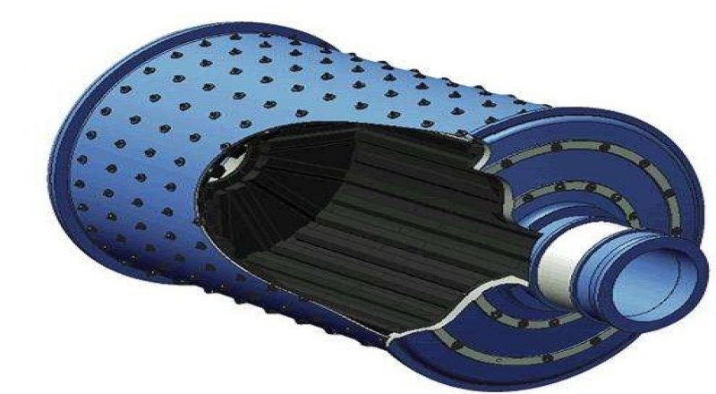 球磨機橡膠襯板子不同球磨機設備上的使用